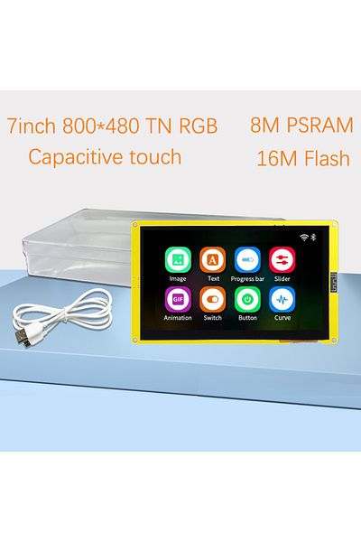 Choice شاشة لمس سعوية Esp32-s3 HMI 8m Psram 16m Flash Arduino Lvgl Wifi&bluetooth 7 "800*480 Smart D