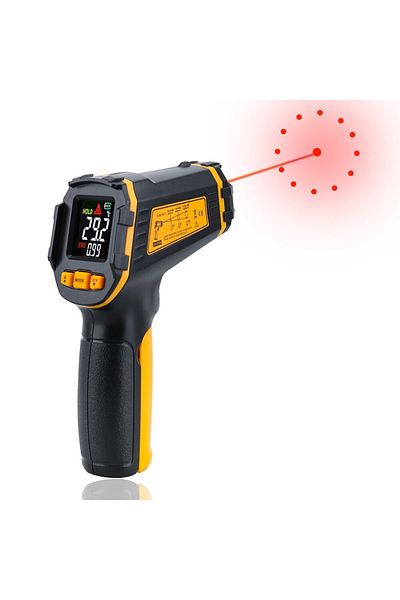 GVDA Digital Infrared Thermometer Laser Temperature Meter Non-contact Pyrometer Imager Hygrometer IR T...