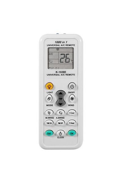 Choice White 1000 In 1 Universal Remote Control K 1028e Ac Digital Lcd For Air Conditioner