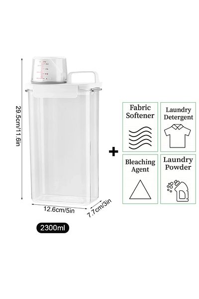 Choice Large Capacity Laundry Detergent Dispenser Laundry Powder Storage Tank Plastic Laundry Detergent ...