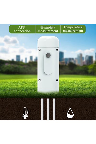 Choice Haozee Tuya Smart Zigbee Soil Tester Temperature And Humidity Meter Waterproof Moisture Garden I...