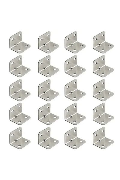 Choice 30-22-1mm 20pcs 20pcs Angle Iron Board Table, Chair, Cabinet, Wardrobe, Fixed Connector, 90-degree A