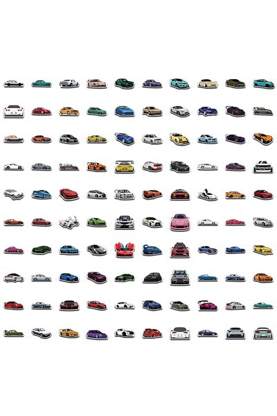 Choice 100pcs-random 50/100pcs Cool Sports Racing Car Stickers For Bicycle Helmet Luggage Skateboard Phone