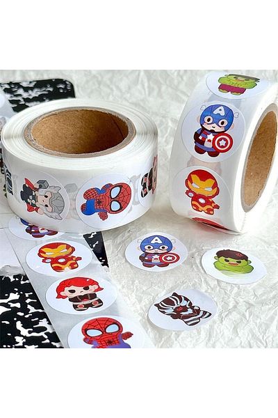 Choice Marvel 500sheetsanime Sticker Disney Spiderman Cartoon Stickers Pull Out Spiderman Stickers Cute Kaw