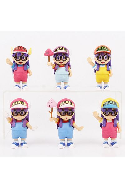 Choice Pack By Bag 01 6pcs/set Cute Arale Action Figures Model Toys 10cm