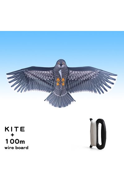 Choice Cyan Eagle Yongjian 2m Giant Eagle Kite With 100m Kite String Flying Bird Kites Outdoor Fun Sports G