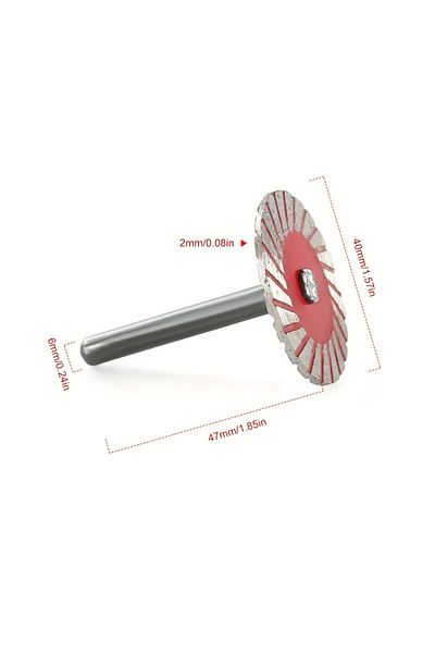 Choice Red 40mm Diamond Cutting Discs, Turbo Mini Carving Saw Blade For Granite Marble Ceramic Tile, Stone