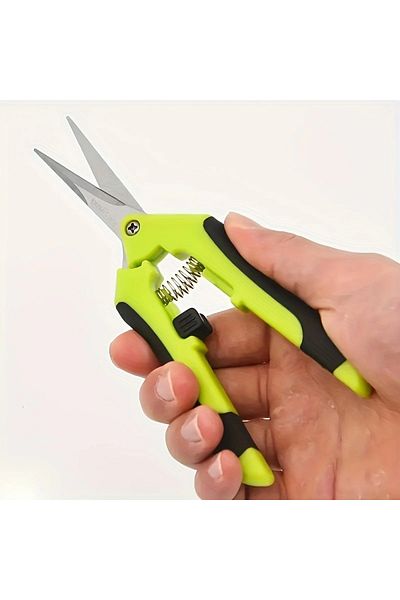 Choice Green Garden Stainless Steel Flower Scissors Pruning Fruit Pruning Grape Pruning Straight Head Garde