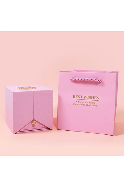 Choice 8x7.5x8cm 02 Eternal Rose Gift Box Gift For Women Valentine's Day Wedding I Love You Jewelry Box Gif