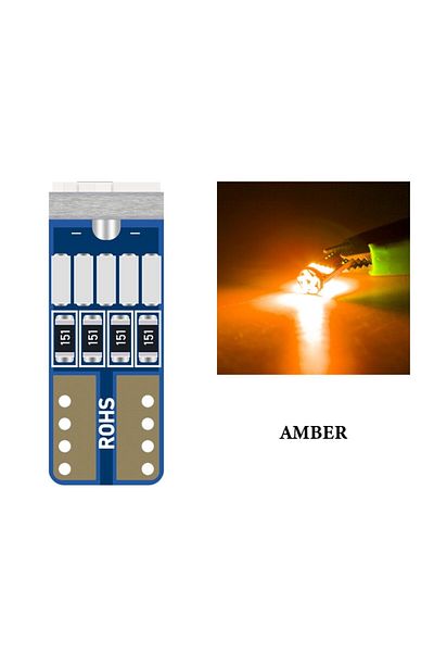 Choice T10 Amber 10x T10 15led Led W5w Canbus T10 3014smd Led No Error 194 168 قراءة الأدوات الداخلية