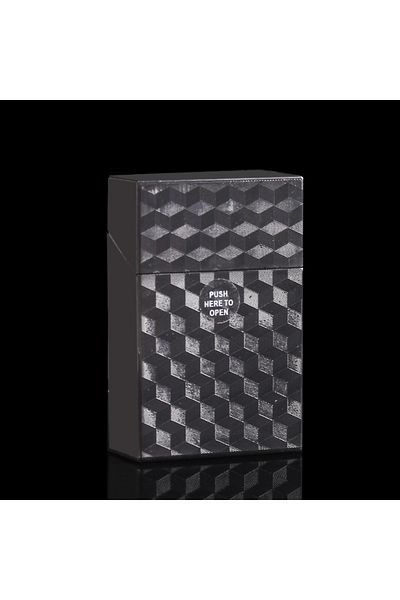 Choice Black-a Plastic Cigarette Box For About 20 Cigarettes Men's Portable Moisture-proof Pressure Resista