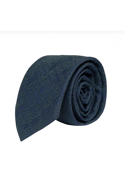 CROATE Dark Green Soft Cotton Fabric Tie
