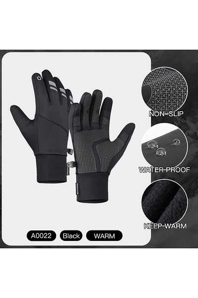 Choice XL A0022-BK Cold Winter Gloves Men Gloves Touch Screen Waterproof Windproof Sports Gloves Warm Therm
