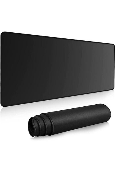 Choice لوحة ماوس سوداء كبيرة 800x300x3 مم، مقاس 25x30x0.3 سم، مع حواف مخيطة متينة وقاعدة مطاطية غير قابلة للانزلاق ولوحة مفاتيح
