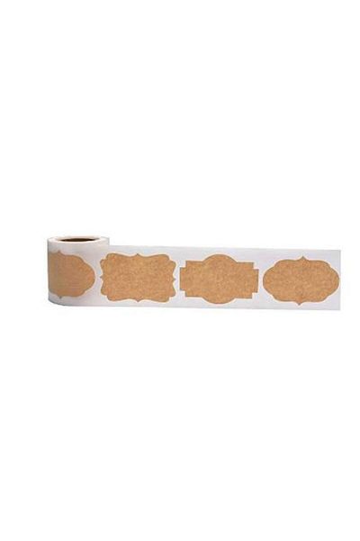 Choice 300 Stickers/Rolls/30x50mm Kraft Paper Blank Decorative Stickers Stickers Diy Stickers Baking Pac...