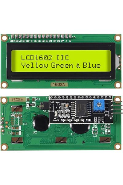 AOKIN Blue Lcd1602 1602 Lcd Module Blue/green Screen 16x2 Character Lcd Display With Iic I2c Serial Interf