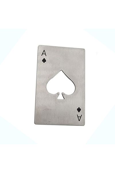 Choice رمادي 【مبيعات ساخنة】فتَّاحة زجاجات بحجم بطاقة الائتمان على شكل بطاقة لعب إبداعية محمولة S
