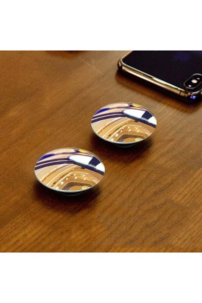 Baseus Glass 2pcs Car Mirror Hd Convex Mirror Blind Spot Auto Rearview Mirror 360 Degree Wide Angle