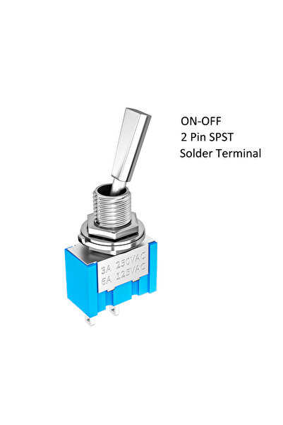 Choice مفتاح تبديل صغير ثنائي السنون من DaierTek باللون البيج 5 قطع SPST 2 وض...