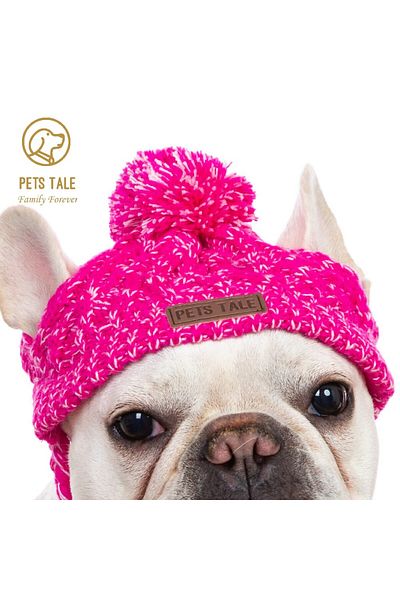 Choice S Red Winter Soft Dog Hats, Warm Pet Dog Knitted Hat, Windproof Knitting Dog Hat