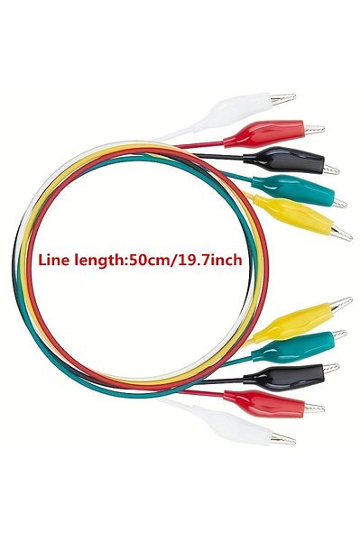 Choice 10PCS Alligator Clips Electrical DIY Test Leads Alligator Double-ended Crocodile Clips Roach Clip...