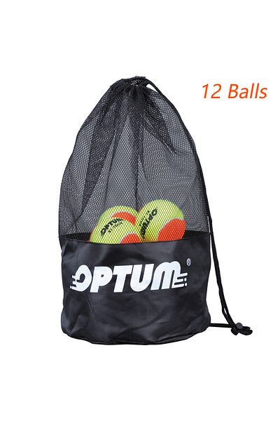 Choice 12 Balls 12pcs Optum Bt-tour 50% Pressure Beach Tennis Balls With Mesh Shoulder Bag