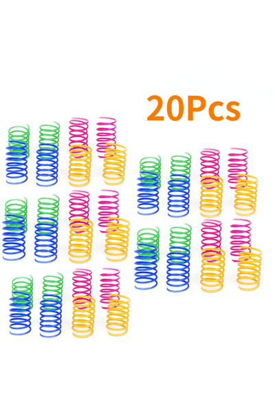 Choice 20 قطعة من ألعاب القطط ذات النوابض الحلزونية التفاعلية ذات مقياس القطط...