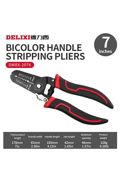 Choice Light Blue Wire Stripper Cutter Multifunctional Tab Terminal Crimping Plier Tools Cable Wire Strippe