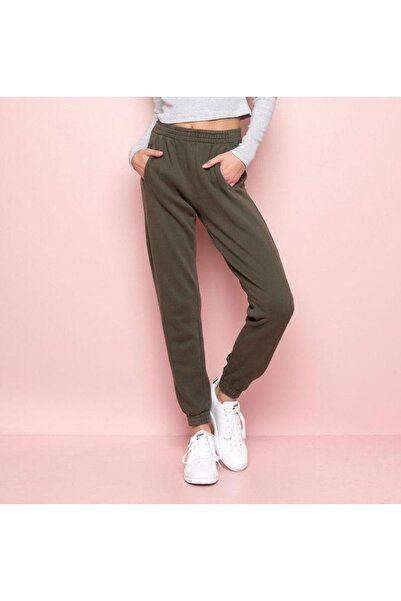 FİTGO Жіночі бавовняні штани з гумовою манжетою