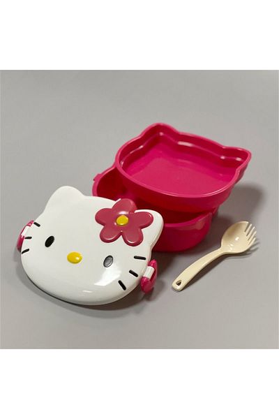 Choice Kitty Hello Kitty Lunch Box Sanrio Portable Bento Box Lunchbox Leakproof Food Container Dinnerware F