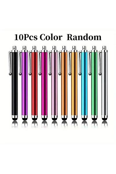 Choice 10 قطع من أقلام اللمس الملونة العشوائية 10 قطع لأجهزة iPad Apple Pencil قلم اللمس لأجهزة Android Ios Windows Tablet P