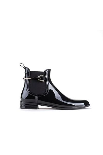IGOR W10173 Urban Trabilla Γυναικείες μαύρες μπότες βροχής