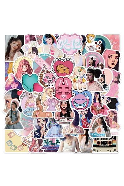 Choice 50Pcs Singer Melanie Martinez Stickers for Water Bottles Laptop Suitcase Scrapbooking Journaling ...