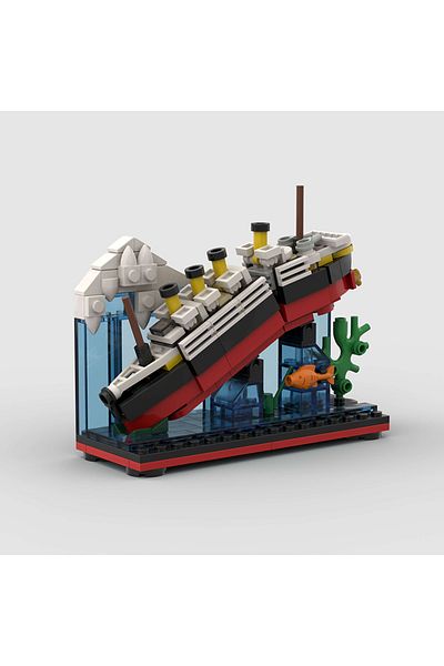 Choice Titanic Sank Ship Model Break in Half MOC Building Blocks Bricks Boat Kit Construcrion Sets Gift ...