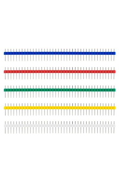Choice 30pcs 40 Pin Breakable Pin Header 2.54mm Single Row Male Header Connector Kit Pcb Pin Strip For A...