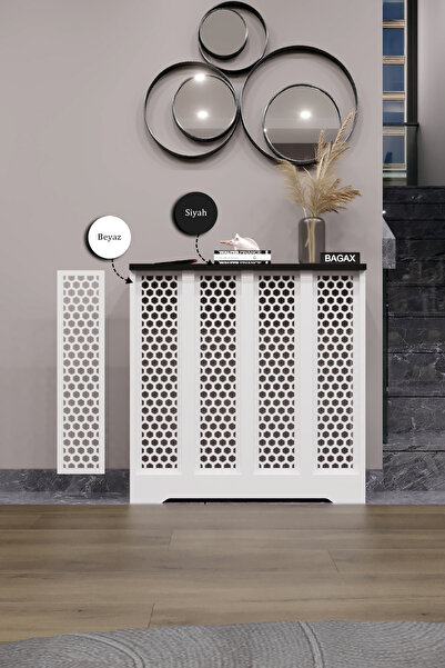 BAGAX Bodrum Model, Beyaz Üstü Siyah Renk,iç Ölçü 76 Cm Dış Ölçü 80 Cm Petek ...
