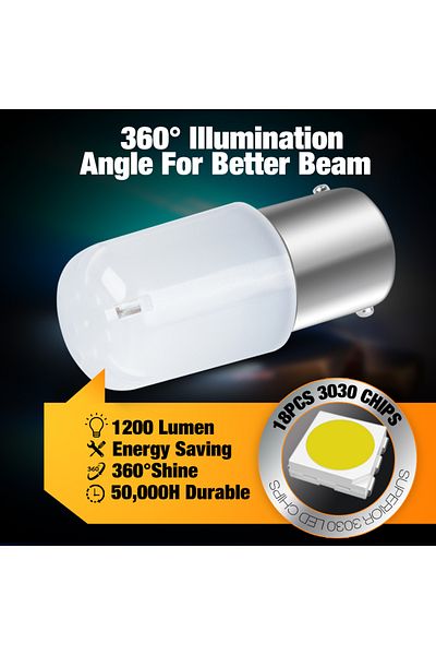 Choice 2 قطعة P21W Led 1156 BA15S 1157 BAY15D P21 5W R5W R10W لمبة 18SMD 3030 مصابيح إشارة الانعطاف للسيارة Rever...