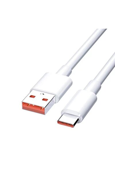 Choice 2M White 6A Super Fast Charging Data Cable Suitable for Huawei Xiaomi Honor TYPE C Flash Charging Or
