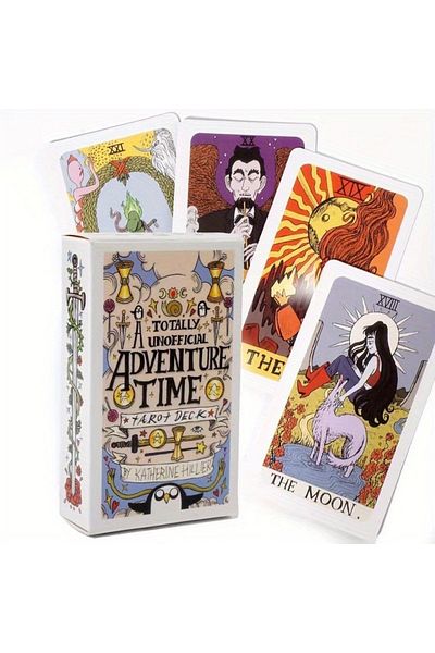 Choice Beige Adventure Time Tarot Cards, Pocket Edition Tarot Cards For Beginners Divination Tools Fortune