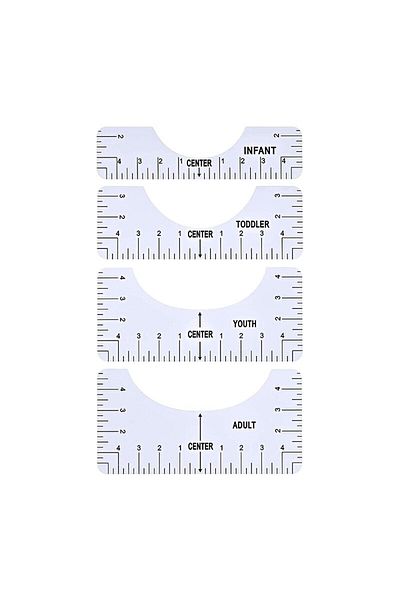 Choice 4pcs G997 4 Pcs T Shirt Alignment Ruler Transparent Acrylic Alignment Graphics Ruler For Clothes Fro