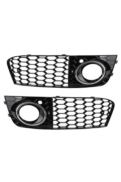 Areyourshop B For Audi A4 B8 Rs4 2009 2010 2011 2012 Honeycomb Mesh Fog Light Open Vent A4 Grille Intake Cover .