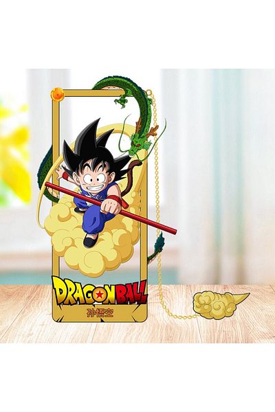 Choice 9cm 3cm Sun Wukong - C Dragon Ball Goku Metal Bookmark For Anime Fans, Cartoon Stationery & Gift For