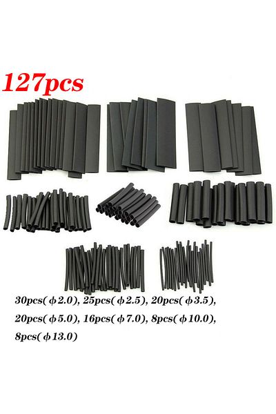 Choice 127pcs With Bag 1060/530/127pcs Heat Shrink Tubing Kit 2:1 Shrinkable Wire Shrinking Wrap Wire Conne