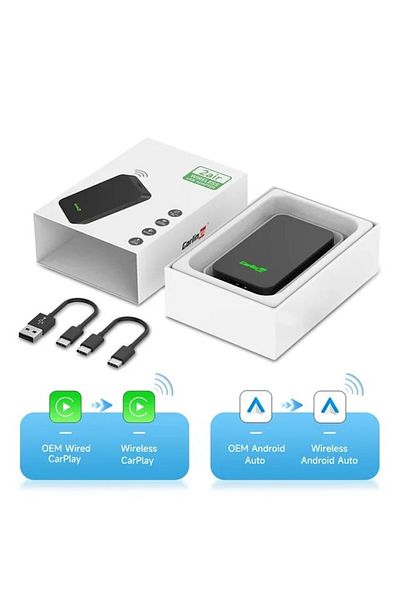 Choice Official Warranty Carlinkit 5.0 Carlinkit 5.0 Wireless Carplay Android Auto Adapter 3 In 1 Wireless