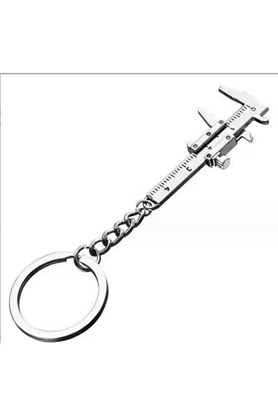 Choice Silver Portable Mini Caliper Tools Zinc Alloy Vernier Caliper 0-40mm Keychain Measuring Compact For