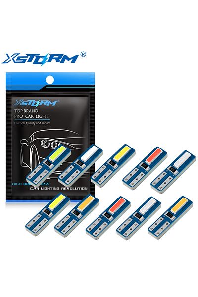 Choice 10 قطع من مصابيح LED T5 بيضاء من Canbus W3w 74 286 W1.2w مصابيح داخلية فائقة السطوع للسيارة مصباح لوحة القيادة