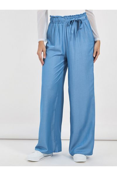 Styli High Rise Drawstring Paper Bag Waist Pants