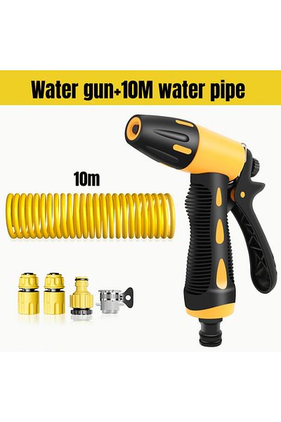Choice 10 Set 10-30 Meter Telescopic Water Pipe With High-pressure Nozzle Car Washing Tool Set Extension Ho