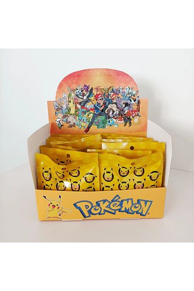 Choice 20pcs-set 20pcs/set Pokemon Pikachu Blind Box Anime Action Figure With Playing Cards Mystery Box Toy