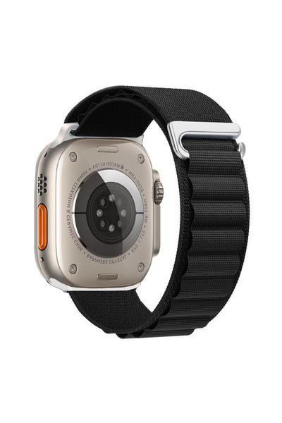 Choice حزام Alpine Loop أسود مقاس 38 مم أو 40 مم أو 41 مم لساعة Apple Watch Band Ultra 2 3 49 مم 46 مم 44 مم 40 مم 45 مم